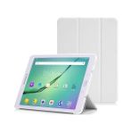 CresCent Samsung Galaxy Tab A A2 Sm T590 T595 T597 Smart Case Smart Cover Beyaz Tablet Kılıfı