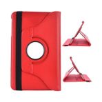 CresCent Samsung Galaxy Tab E SM-T560-T561-T562-T565-T567 9.6 İnç 360 Derece Dönebilen Standlı Kırmızı Kılıf