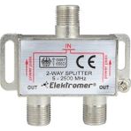 CRESCENT Splitter Uydu ve Karasal Yayın Sinyal Bölücü Çoğaltıcı 2500 Mhz 1/2 - Beyaz