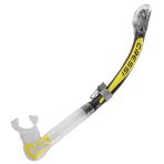 Cressi Alpha Ultra Dry Yetişkin Şnorkel Clear-Black-Yellow