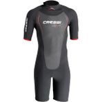 Cressi Altum Man 3 mm Siyah-Kırmızı Shorty Yüzme Elbisesi Medium