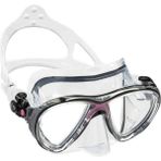 Cressi Big Eyes Evolution Dalış Maskesi - Clear-Clear-Red - Standart - Renkli