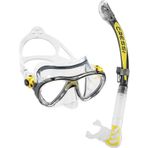 Cressi Big Eyes Evolution Maske Alpha Ultra Dry Şnorkel Seti CLEAR/YELLOW