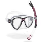 Cressi Big Eyes Evolution+Aplha Ultra Dry Black Pink Maske Şnorkel Seti