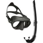 Cressi Calibro Maske Corsica Şnorkel Seti - Black - Standart - Renkli