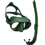Cressi Calibro Maske Corsica Şnorkel Seti-BLACK/