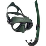 Cressi Calibro Maske Corsica Şnorkel Seti - Yeşil - Standart