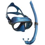 Cressi Calibro+Corsica Maske Şnorkel Seti Mavi