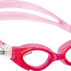 Cressi Çocuklar için Fox küçük, açık cam Yüzücü gözlüğü,Pembe - Şeffaf lens,Yengeç 2/7 yaş