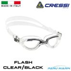 Cressi Flash Clear Black Yüzücü Gözlüğü