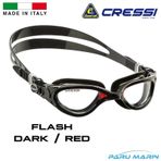 Cressi Flash Dark Red Yüzücü Gözlüğü