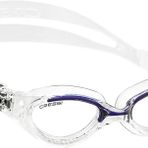 Cressi Flash Mavi Tek Beden Small Daha Minyon Yüze Sahip Kadın ve Gençler İçin Çizilmelere Karşı Dayanıklı UV korumalı Yüzücü Gözlüğü