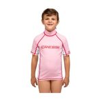 Cressi Junior Girl Kısa Kollu Beyaz-Pembe Çocuk Rash Guard Small