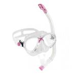 Cressi Junior Marea Maske Top Şnorkel Seti CLEAR-PINK