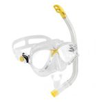 Cressi Junior Marea Maske Top Şnorkel Seti Clear-Yellow