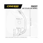 Cressi Junior Şnorkel Clear