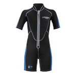 Cressi Lido Junior Shorty Dalış Elbisesi BLACK / BLUE-2MM - L (12/13 YAŞ)