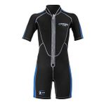Cressi Lido Junior Shorty Siyah Mavi 2 mm 10/11 Yaş Dalış Elbisesi