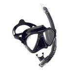Cressi Matrix Maske Gamma Şnorkel Seti Balıkmarketim - Standart - Tek Renk - BLACK-BLACK