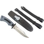 Cressi Norge Bıçak Kılıf ve Bağlantı Aparatları ile Tam Takım Halinde Bıçak Siyah 228 mm - Çok Renkli