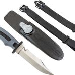 Cressi Norge Bıçak Kılıf ve Bağlantı Aparatları ile Tam Takım Halinde Bıçak Siyah 228 mm