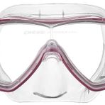 Cressi Onda Maske - Hypoalerjik Silikon, Yumuşak Eteği ile Şeffaf/Pembe Tek Beden