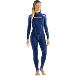 Cressi One Lady Dalış Elbisesi 1mm Standart-4 No Uzun Kollu Neopren Mavi Renk