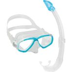 Cressi Perla Maske Mexico Şeffaf - Aquamarine Şnorkel Seti
