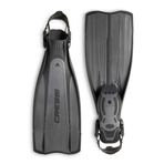 Cressi Pro Light Open Heel dalış paleti, siyah/gümüş, XS/S (37/39)