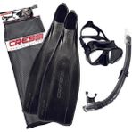 Cressi Pro Star Palet Maske Şnorkel Seti - Siyah