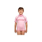 Cressi Rash Guard Junior Girl No 2 Pembe Beyaz Kısa Kollu T-Shirt