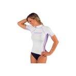 Cressi Rash Guard Lady Kısa Kollu Tişört - Whıte - Lılac - 1