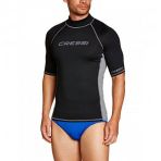 Cressi Rash Guard Man Siyah Gri No 1 Kısa Kollu T-Shirt