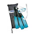 Cressi Rondinella Palet Maske Snorkel Seti Aquamarine 43-44