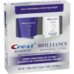 Crest 3D White Brilliance + Whitening Two-Step Toothpaste, Mint