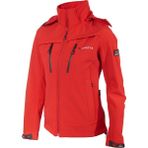 Cresta Kadın Softshell Ceket Su Geçirmez Kapüşonlu Kırmızı Dağcılık ve Outdoor Kullanımı İçin