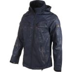 Cresta Outdoor Kaplamalı & Baskılı Kapüşonlu Erkek Softshell Ceket - Lacivert
