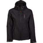 Cresta Outdoor Kapüşonlu Dynamic Kadın Softshell Ceket - Siyah - XL