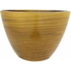 Cresta Seramik Oval Koyu Sarı Saksı 33 * 17 * 24cm