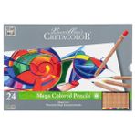 Cretacolor 24 Renk Megacolor Kuruboya Kalemi