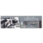 Cretacolor 460 08 Charcoal 8 Parça Metal Kutulu Çizim Seti