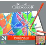 CretaColor Pastel Kalem Seti 24'lü Renkli Sanatsal Malzemeler Yüksek Kalite ve Dayanıklılık