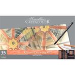 Cretacolor Ultimo Drawing Set Premium Metal Kutu 35'li 40057 Çizim Seti
