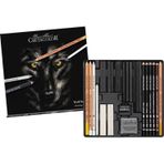 Cretacolor Wolfbox Premium Metal Kutu 25'li 91400-2602 Çizim Seti