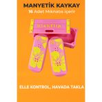 Creva KickFlip Mıknatıslı Kaykay Stres Oyuncağı Fidget Slider - Pembe-Hibiscus-(KUTULU)