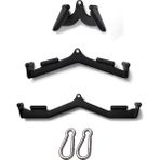 CrewSport 3 Lü Metal Mag Grıp Lat Pulldown Bar Aparat Seti - Sırt Çekiş Aparatı - Fitness Aparat Seti - Mag Aparat