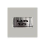 CRF Aluminyum Kapı İsimliği Elektrik Panosu Yazılı Arkası Yapışkanlı 10X20 CM