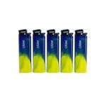 Cricket Taraftar Çakmak Orijnal Boy Taşlı 5'Li Set Taraftar Çakmak - Sarı Lacivert
