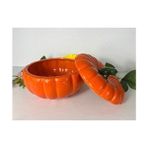 Cristal Home Orta Boy Kabak Saklama,bal Kabağı Baharatlık,şekerlik 10X14 cm - 249 ml - Turuncu