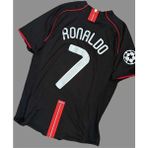 Cristiano R,o,n,a,l,d,o, 2008 Sezonu Moskova Final Maçı Manchester U,n,i,t,e,d, Yetişkin Forması - Siyah
